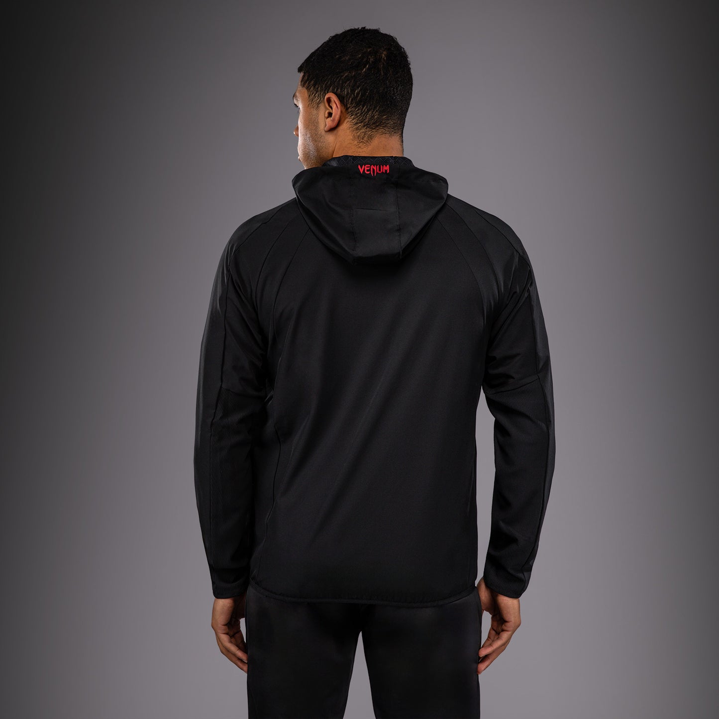 Куртка на молнии Venum x Roger Gracie Signature - Чёрный/Красный