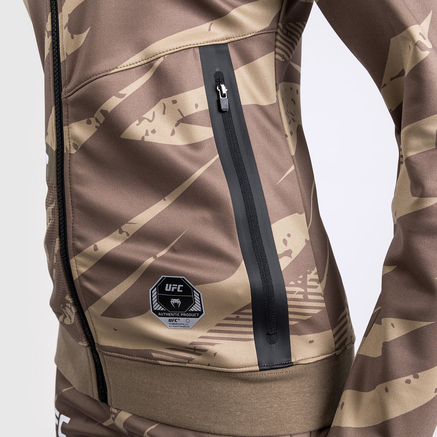 Женская Толстовка На Молнии UFC Adrenaline By Venum Fight Week Desert Camo