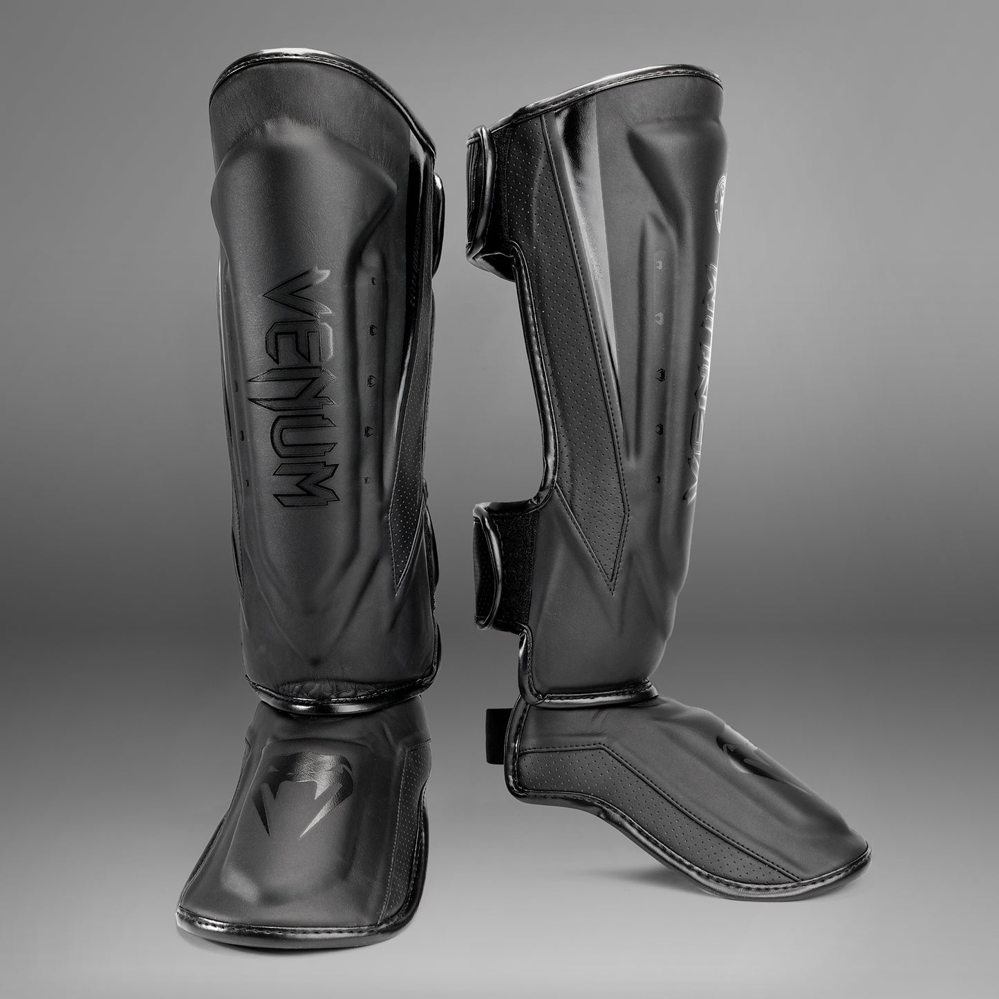 Щитки для голени Venum Elite Evo - Черный/черный