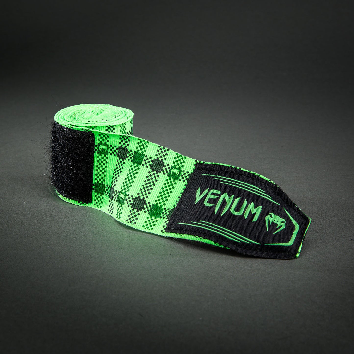 Бинты Venum Kontact Evo Tartan - Неоновый зелёный