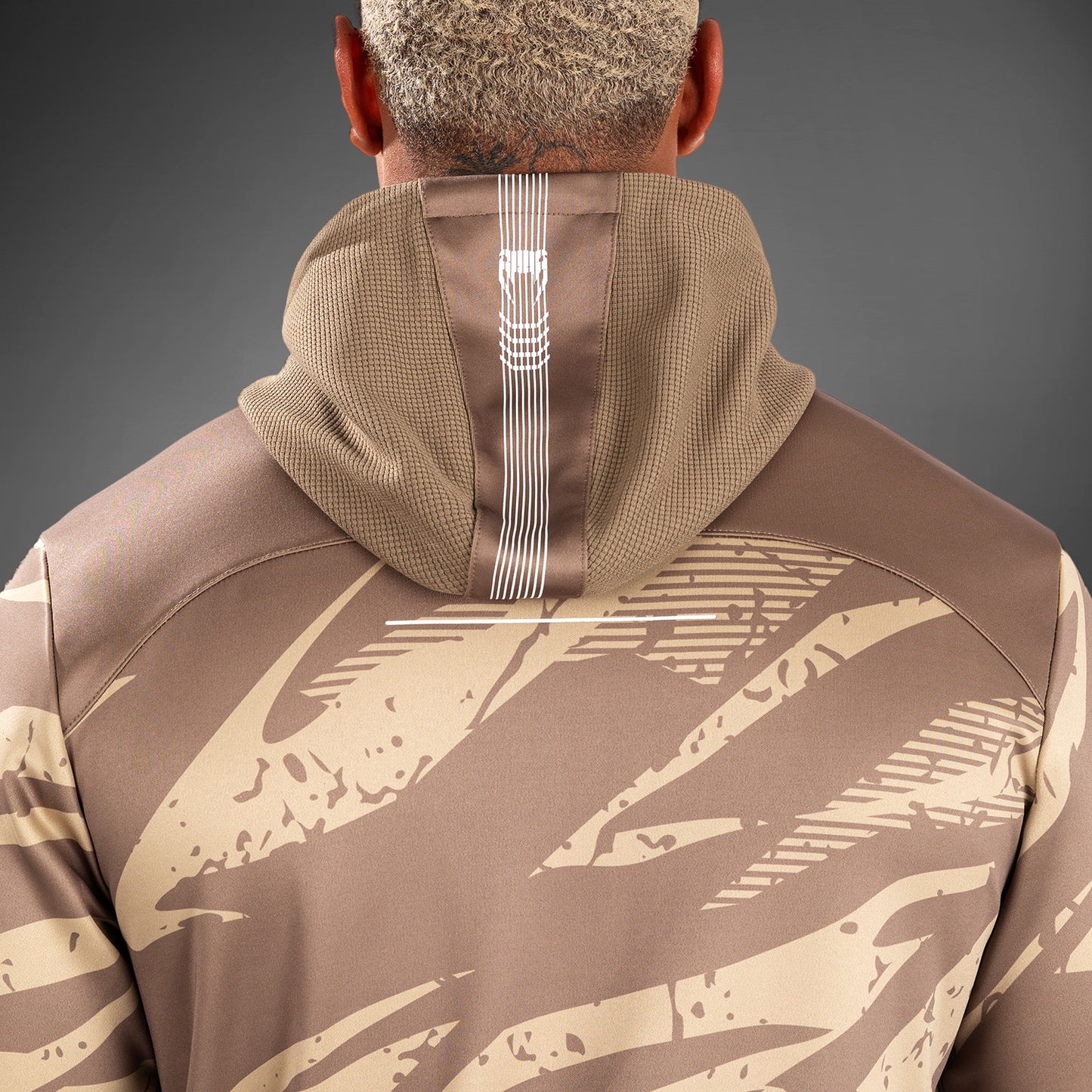 Мужская Толстовка На Молнии UFC Adrenaline By Venum Fight Week - Desert Camo