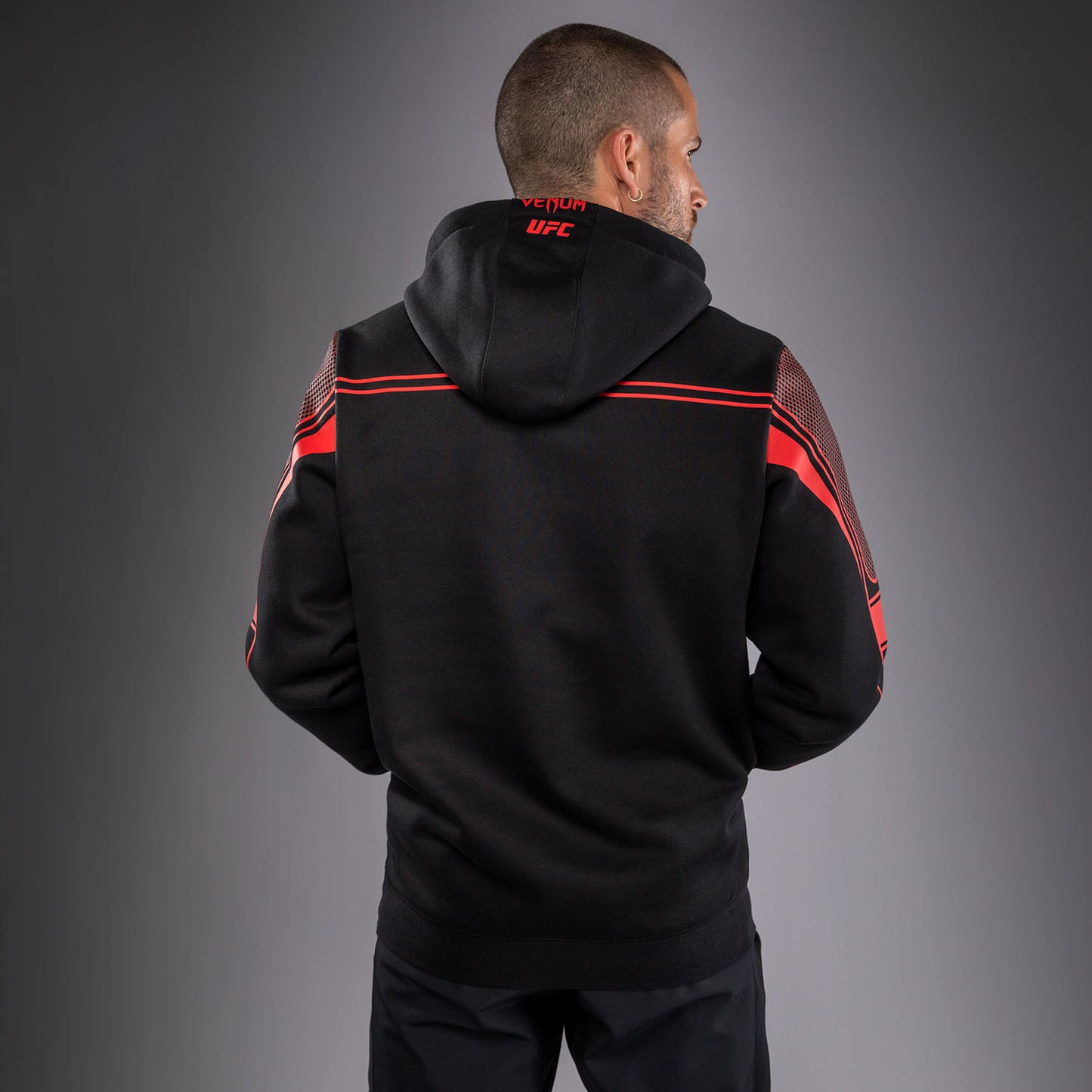 Мужская толстовка с капюшоном Venum UFC Unity by Venum Authentic Fight Week - Чёрный