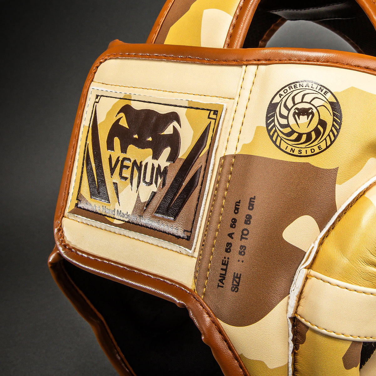 Защитный шлем Venum Elite Camo – Светло-бежевый/Коричневый