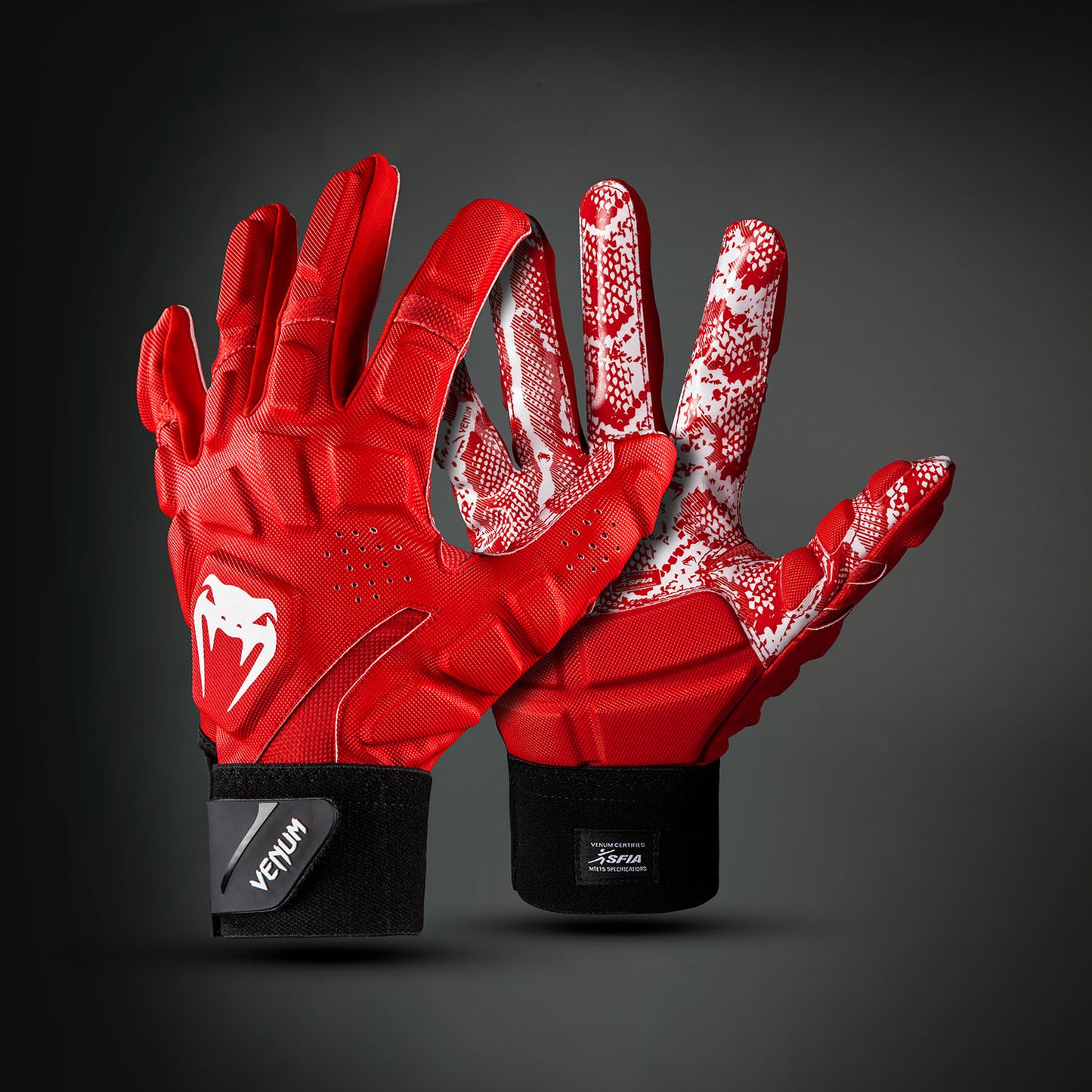 Футбольные перчатки Venum Elite XTP - Красный/Белый