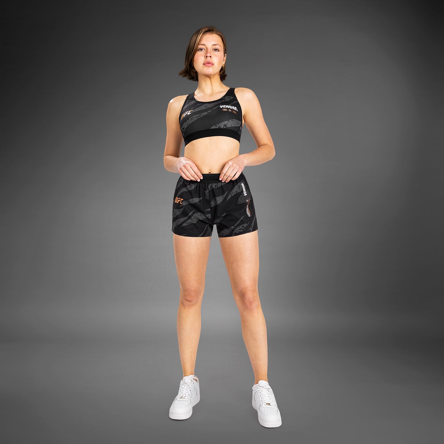 Женские Спортивные Шорты UFC Adrenaline By Venum Fight Week - Urban Camo