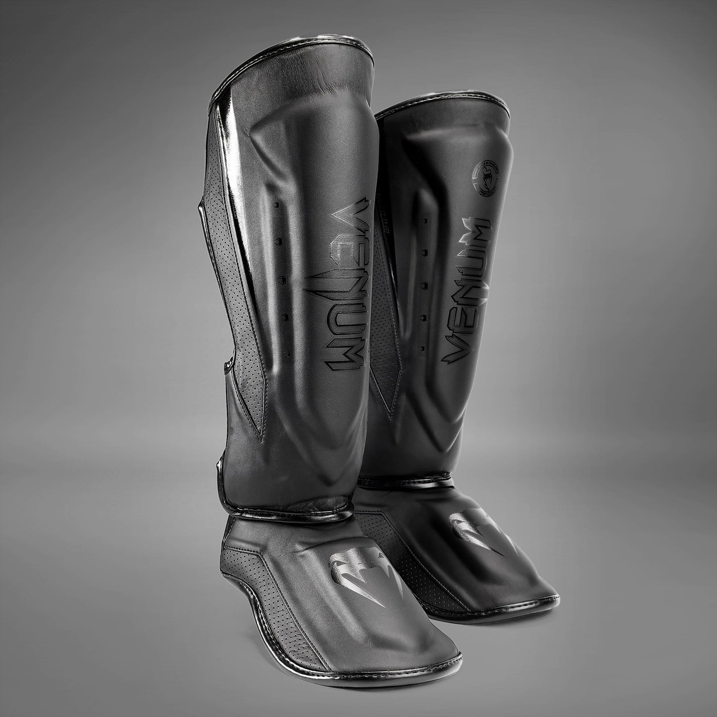 Щитки для голени Venum Elite Evo - Черный/черный