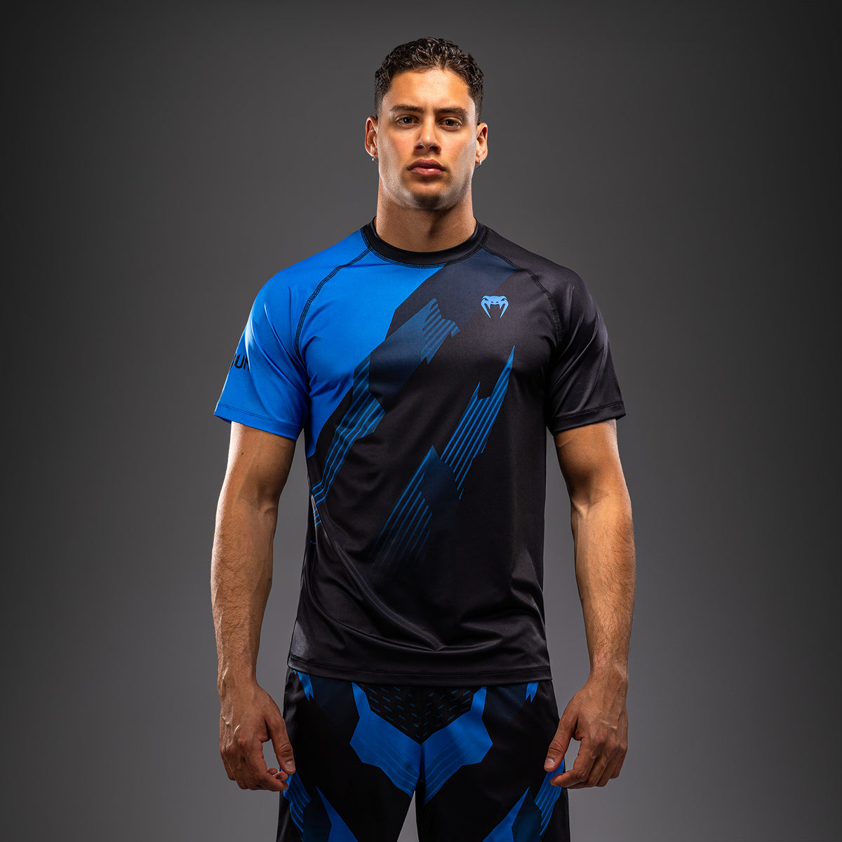 Рашгард Venum No-Gi 6.0 Dry Tech - Чёрный/Синий