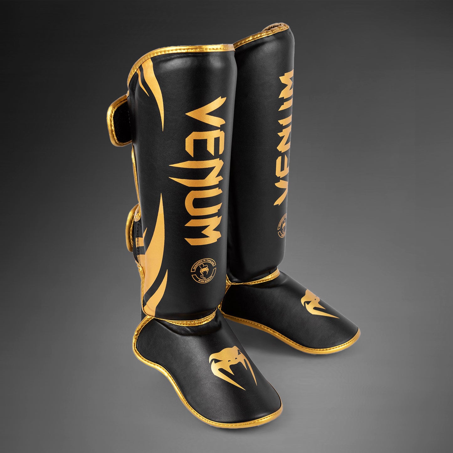 Venum Challenger Защита голени - черный/золотой