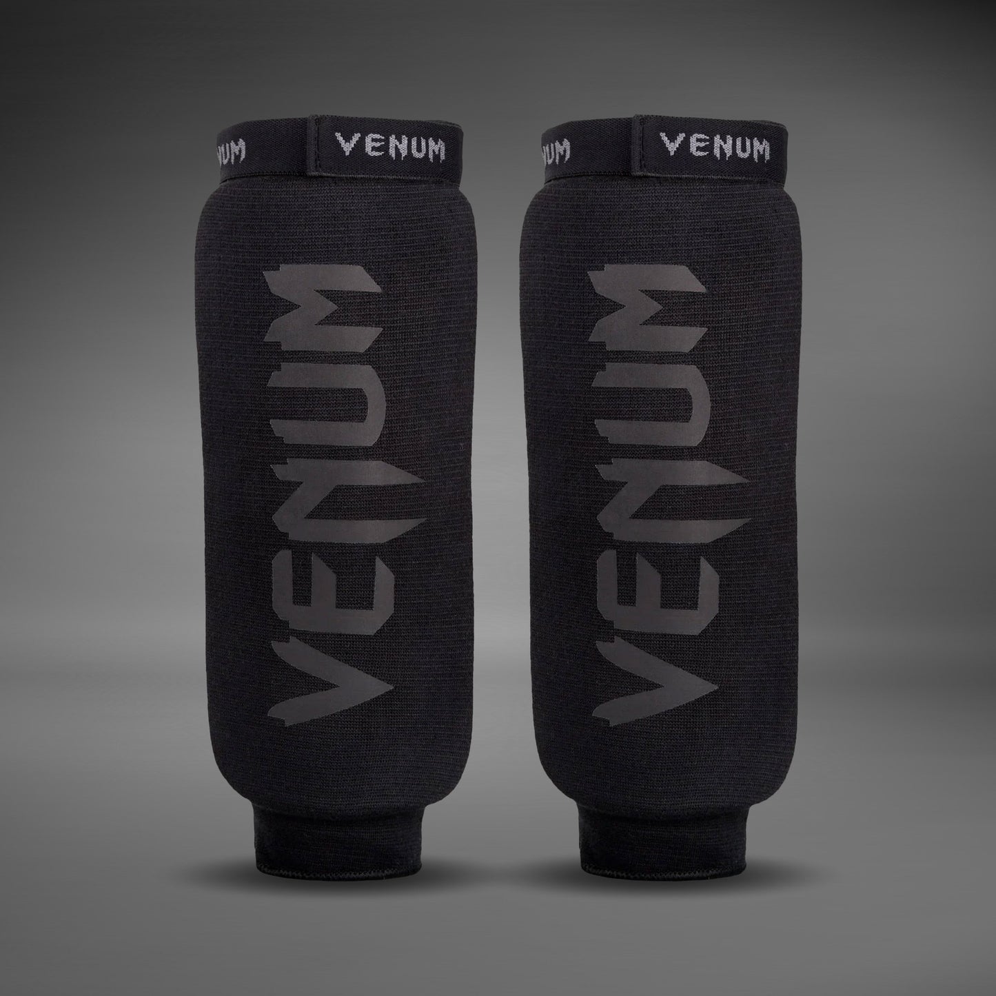 Venum Kontact Защита голени без стопы - черный/черный