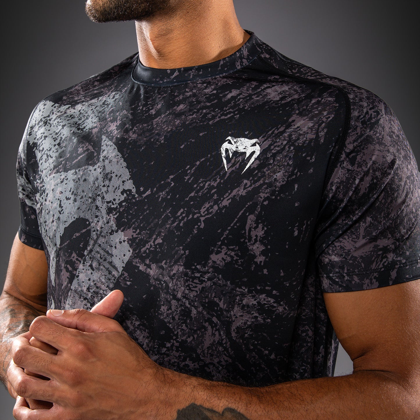 Футболка Dry Tech Venum Rage & Workout - Чёрный/Серый