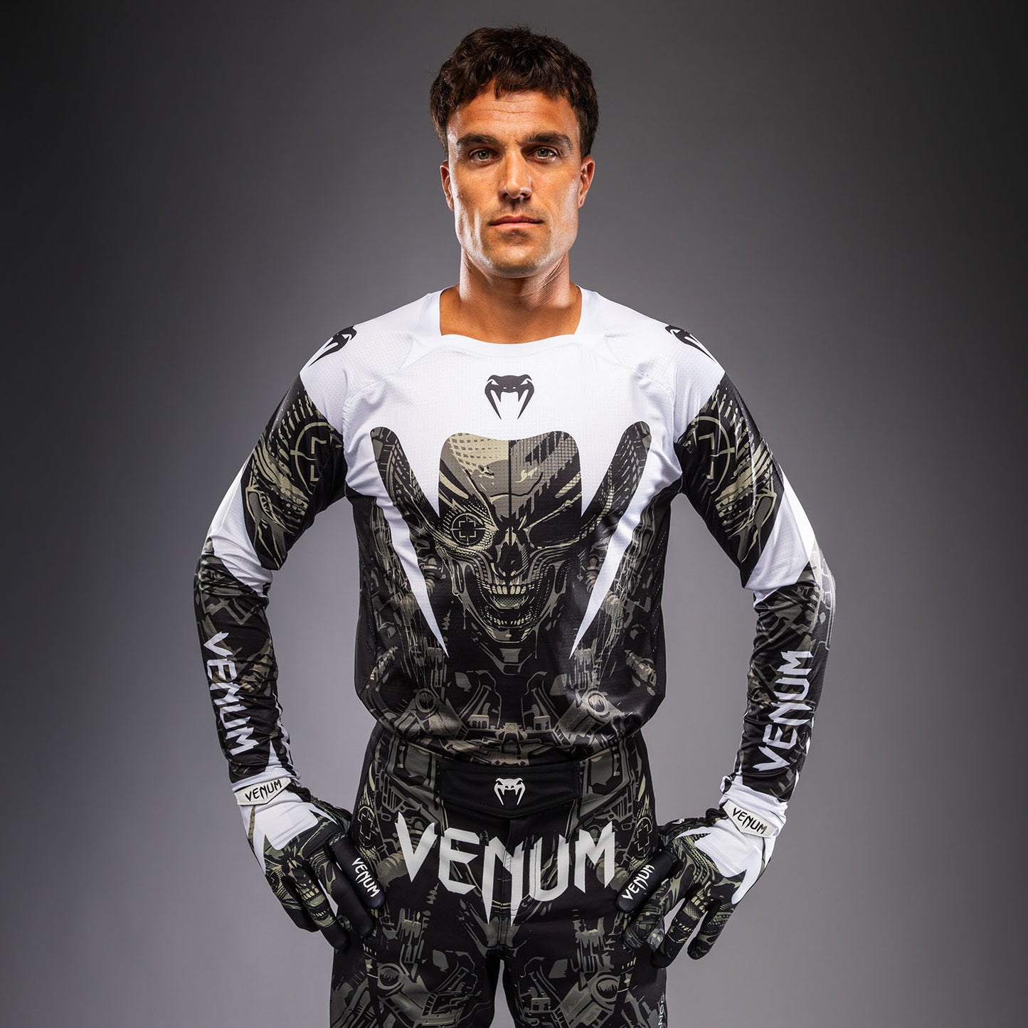 Мотокроссовая джерси Venum MX Elite - Черный/Песочный