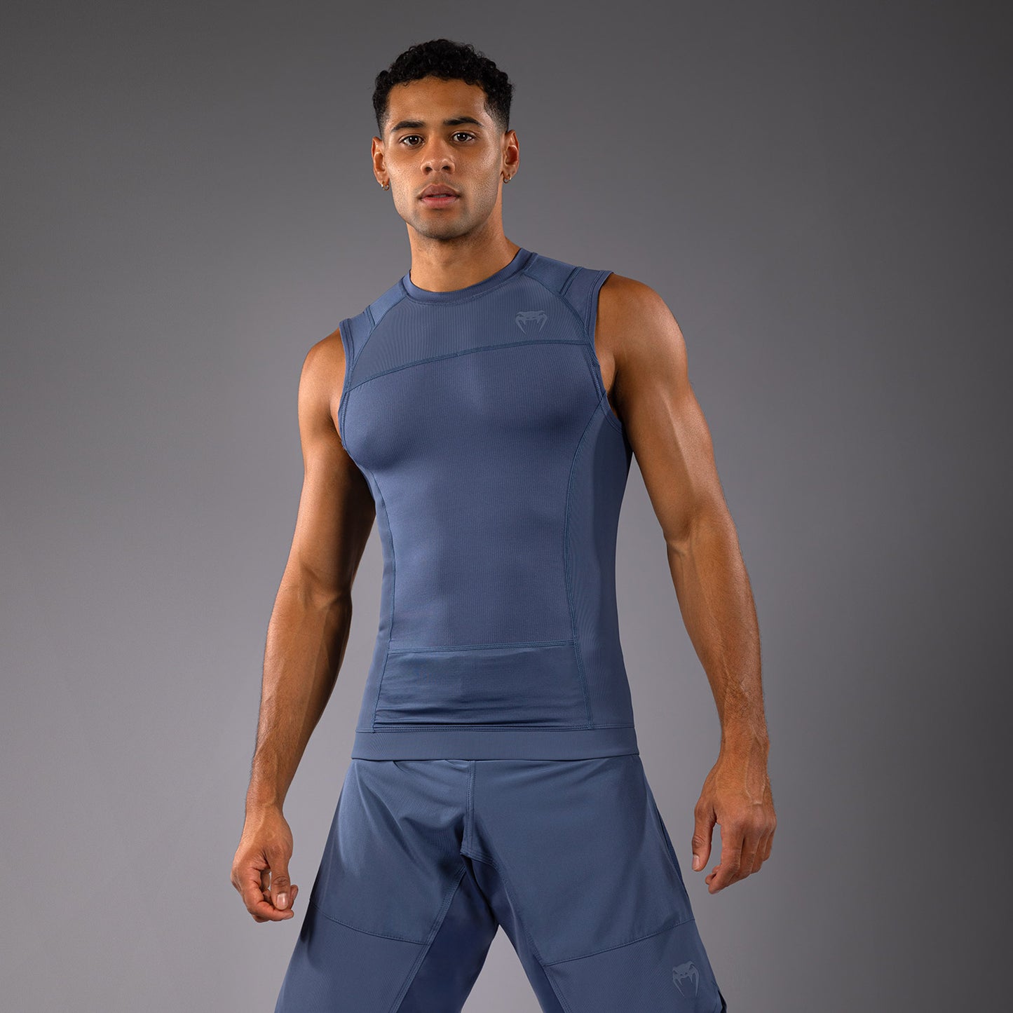 Модель без рукавов Rashguard для мужчин Venum G-Fit Air - Туманный синий