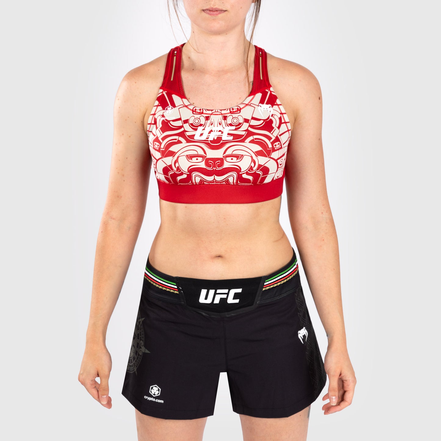 Noche UFC by Venum Authentic Fight Night Женский спортивный бюстгальтер - красный