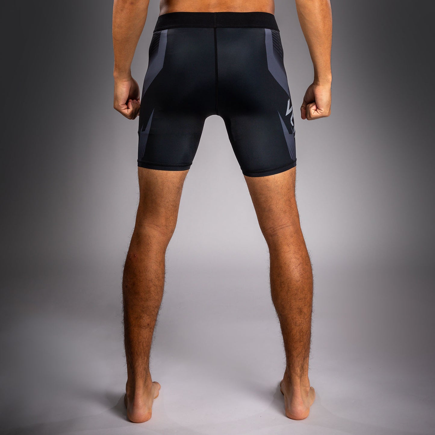 Компрессионные шорты Venum No-Gi 6.0 Vale Tudo - Чёрный/Серый