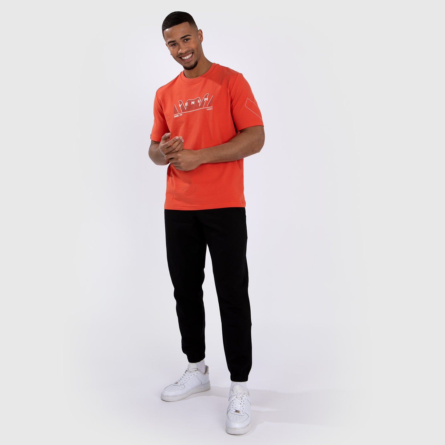 Футболка Venum Snake Print - Флюоро-оранжевый