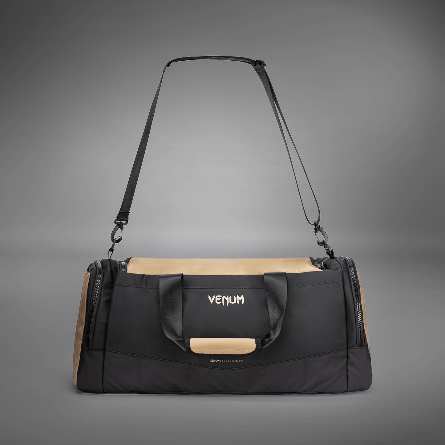 Спортивная сумка Venum Evo 2 Trainer Lite (55-63 л) – Чёрный/Песочный