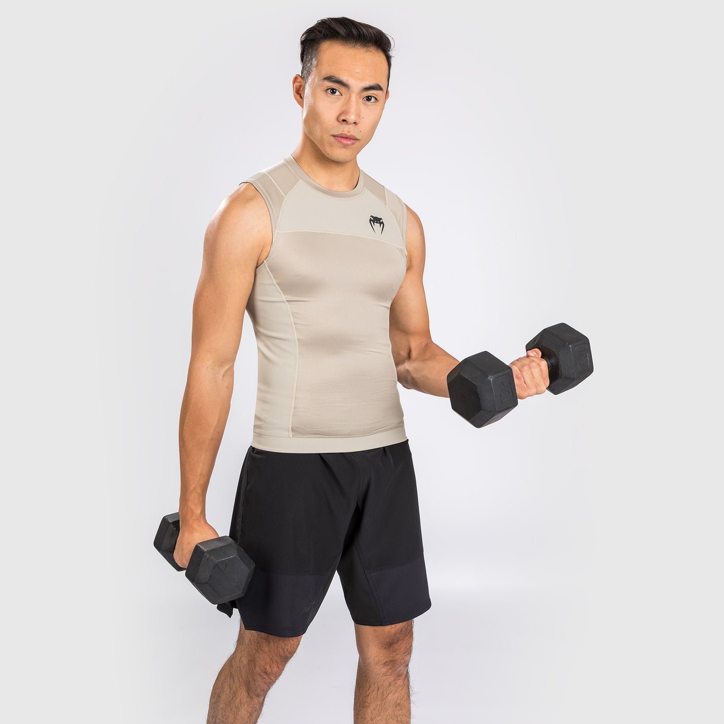 Рашгард Venum G-Fit Air без рукавов - песочный