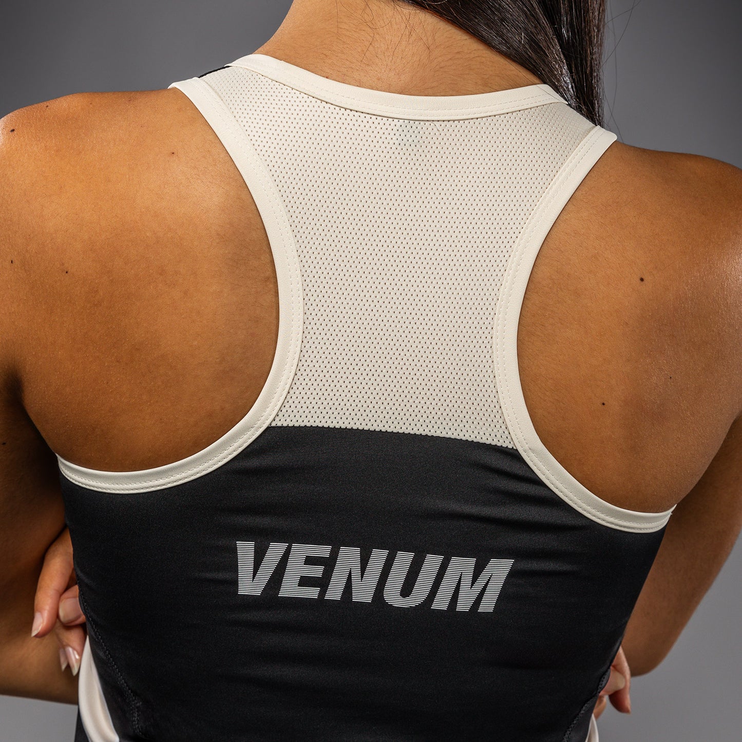 Майка Venum Adrenaline Dry Tech – Чёрный/Слоновая кость