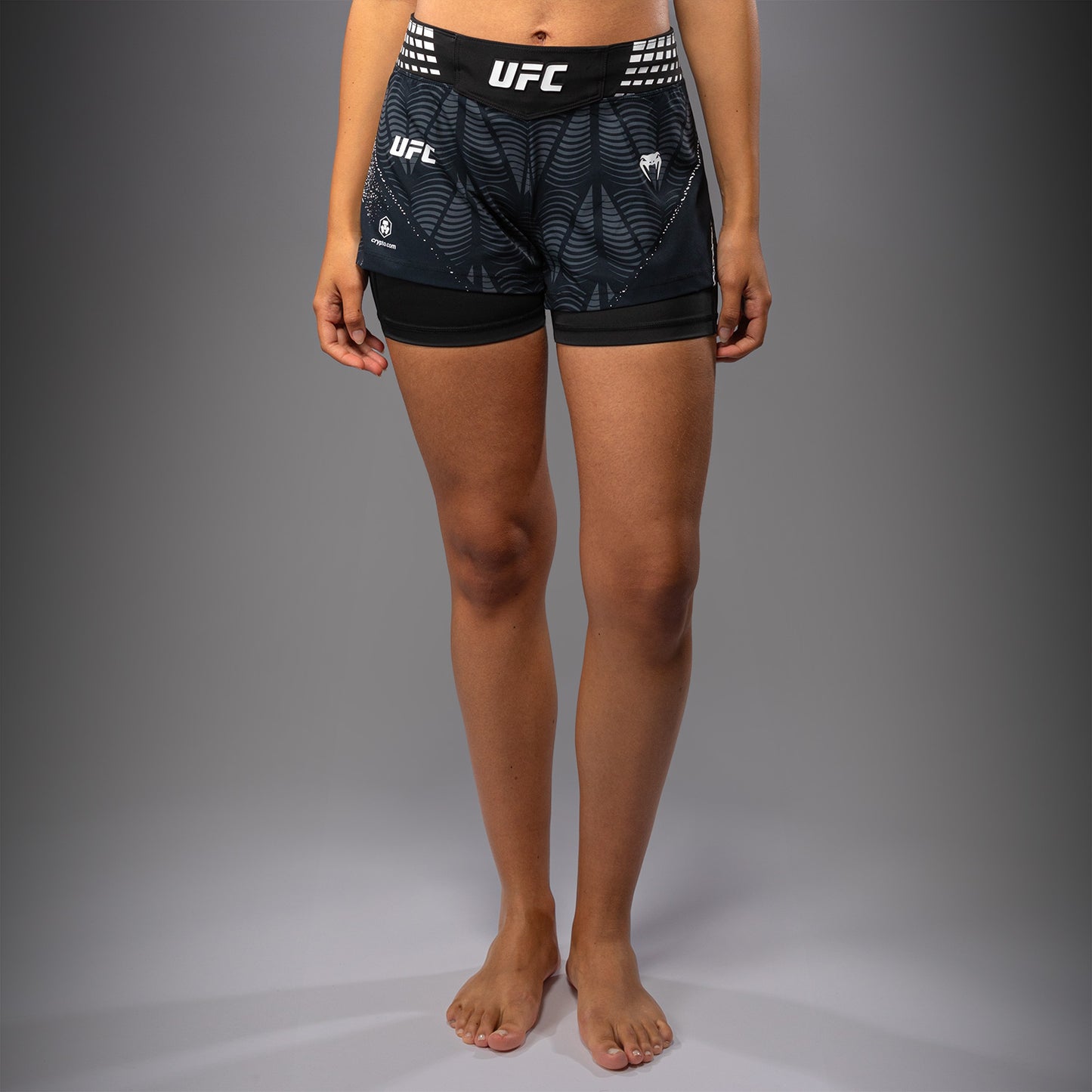 UFC Zenith by Venum Authentic Fight Night Короткие Шорты Fight Женские - Чёрный