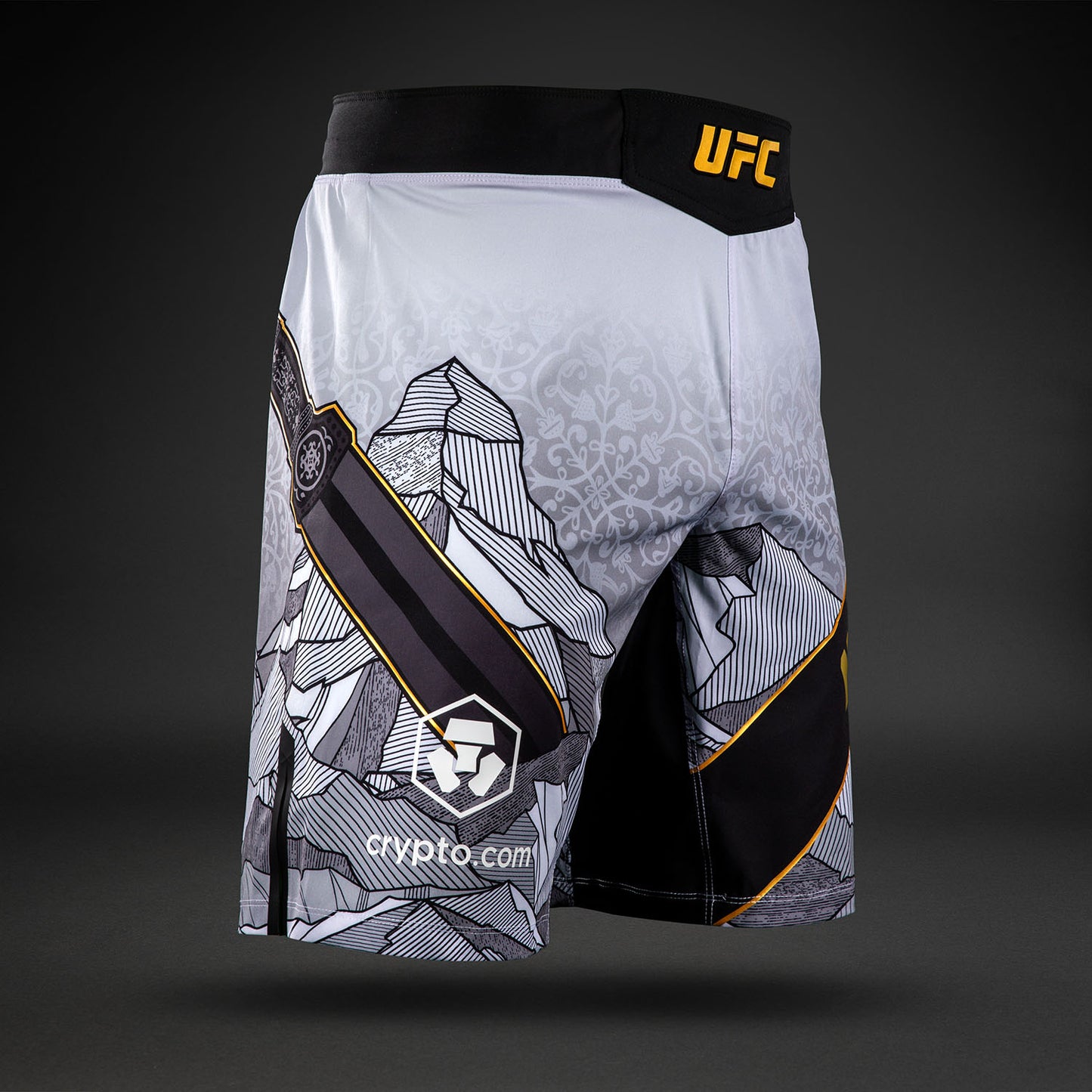 UFC Unrivaled by Venum Islam Makhachev Мужские Боевая Шорты - Белый/Чёрный