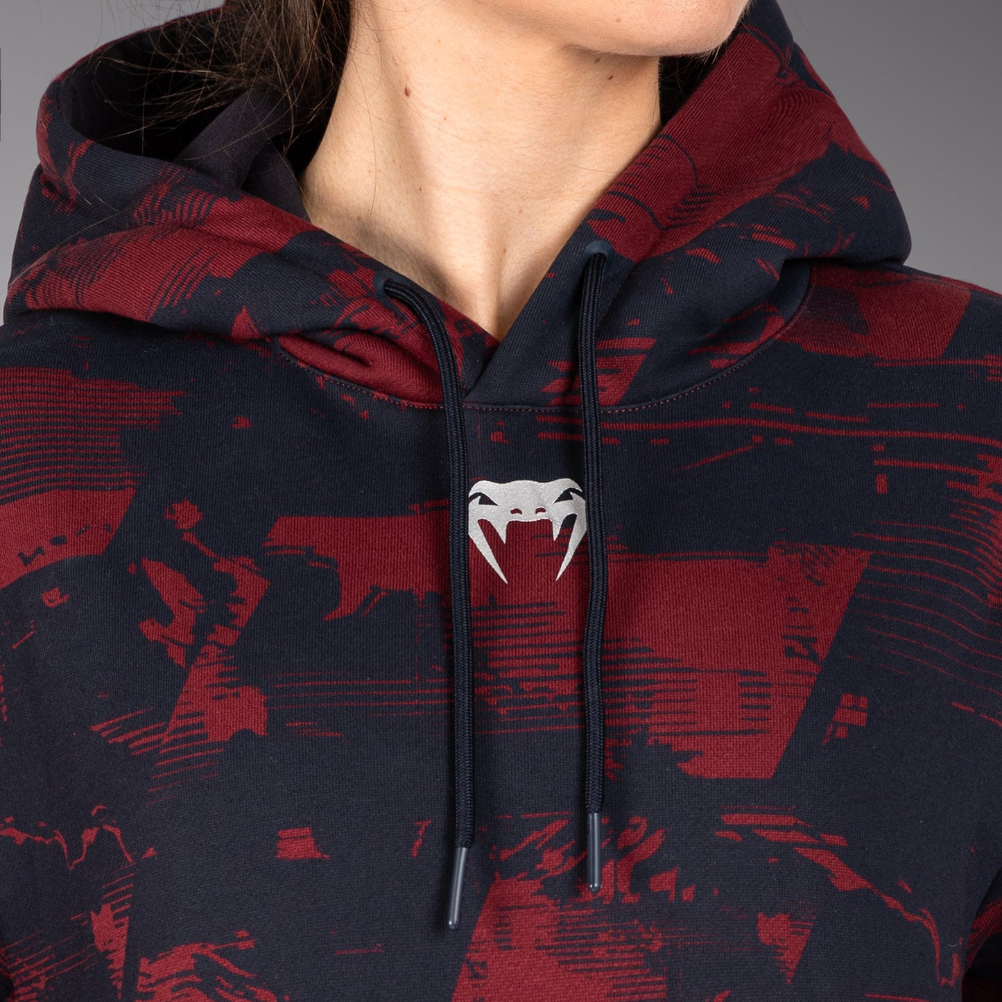 UFC Zenith by Venum Authentic Fight Week Толстовка Женская - Темно-синий/бордовый/серебристый