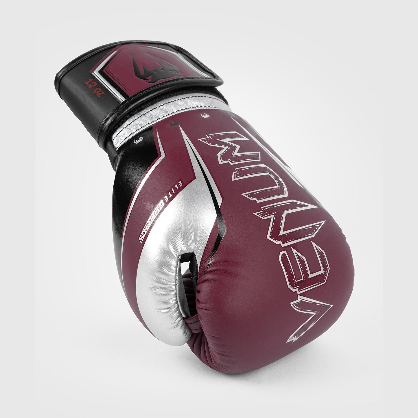 Venum Elite Evo Боксерские перчатки - бордовый/серебристый
