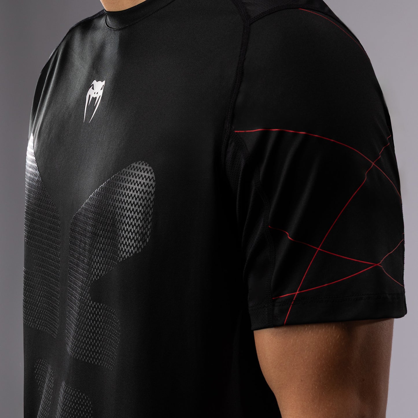 Venum Tactical XT Мужская футболка Dry Tech T-Shirt - черный/огненно-красный