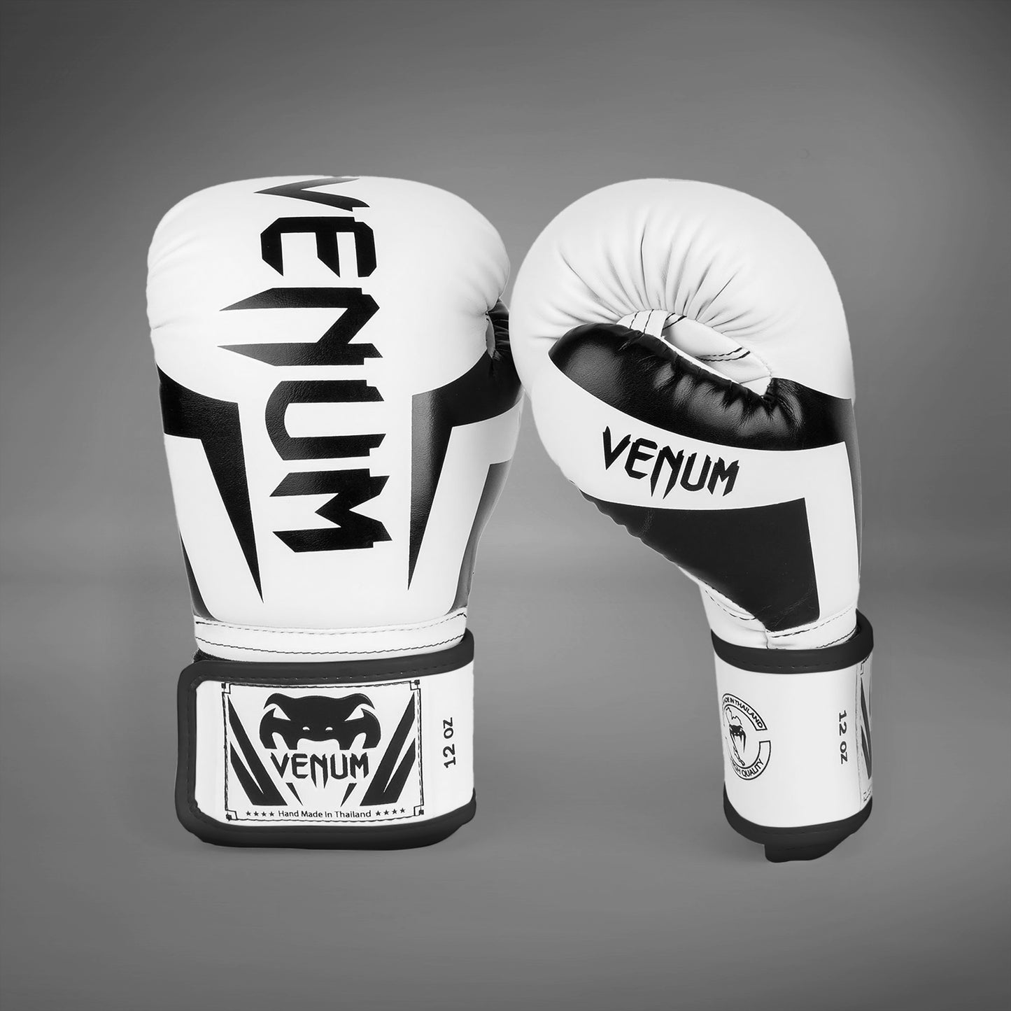 Боксерские перчатки Venum Elite - Белый/Черный