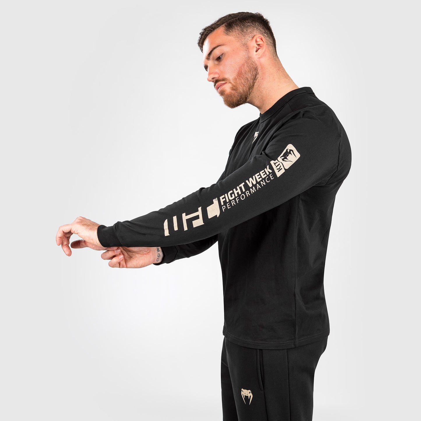 UFC Adrenaline by Venum Fight Week Мужская футболка с длинным рукавом - черный