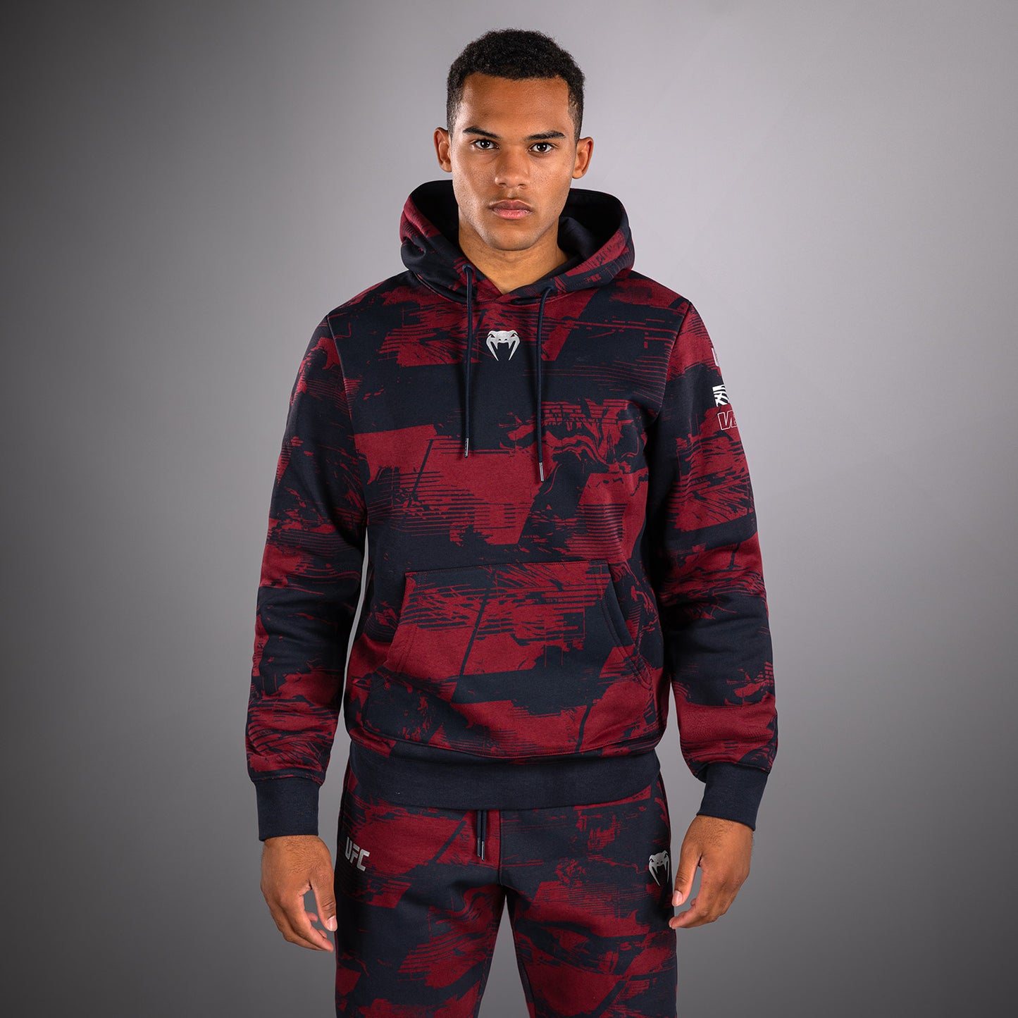UFC Zenith by Venum Authentic Fight Week Толстовка Мужская - Темно-синий/бордовый/серебристый
