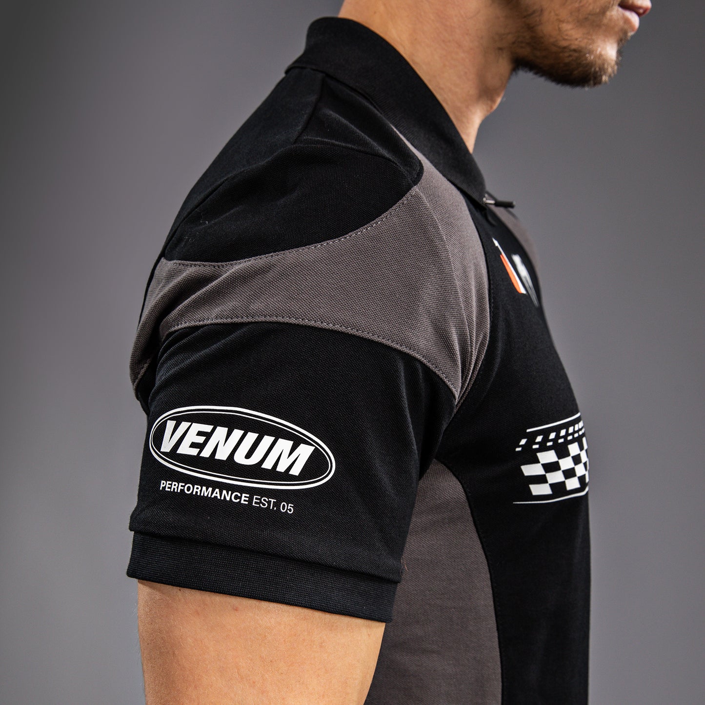 Поло Venum Motorsport Из Хлопка - Глубокий Черный