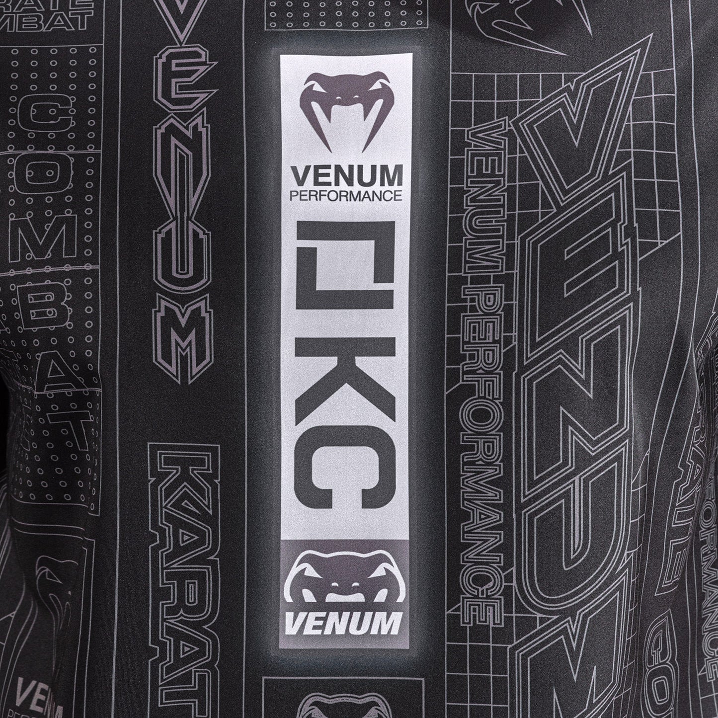 Футболка Dry Tech Karate Combat by Venum – Чёрный/Серый