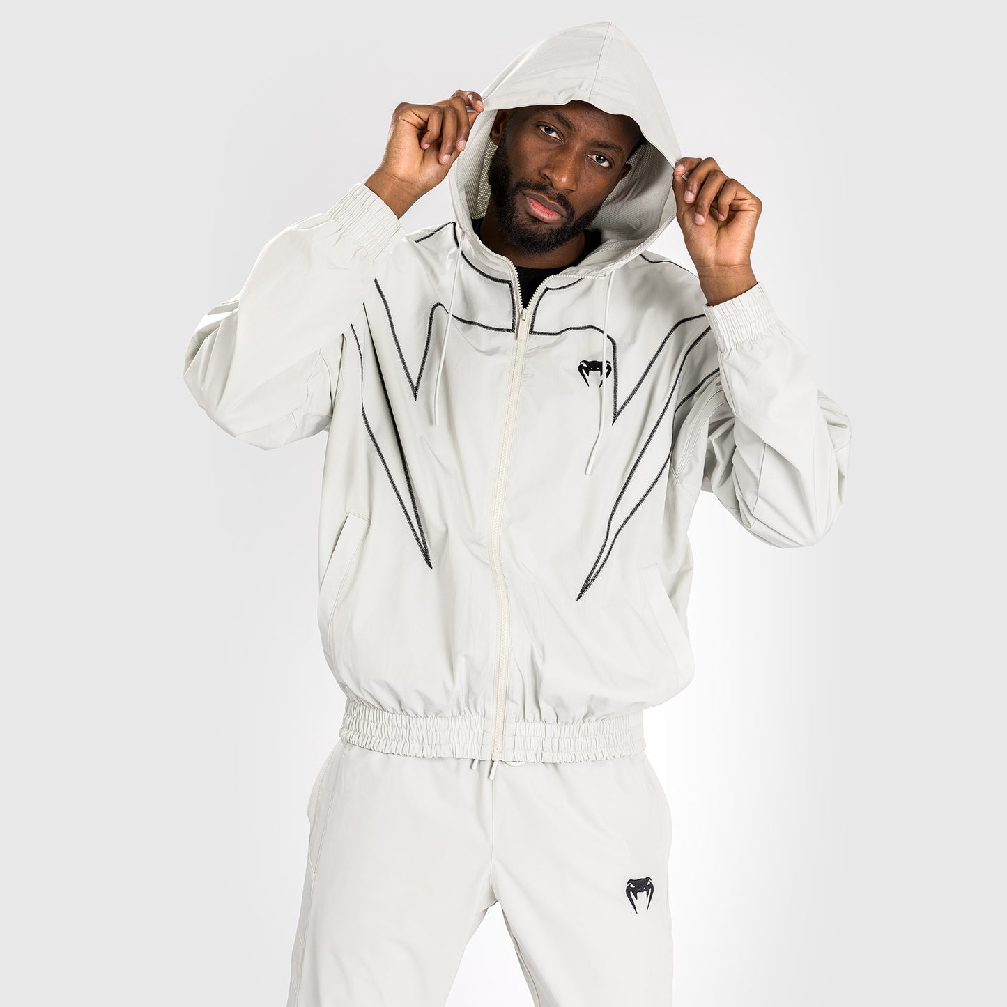 Куртка Venum Attack 90 Tracksuit Jacket - песочный/черный