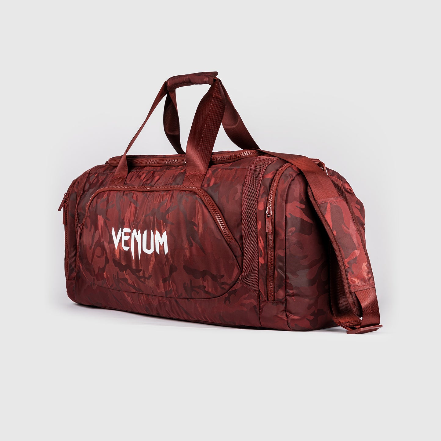Спортивная сумка Venum Trainer Lite (48л) – Камуфляжный/Бордовый