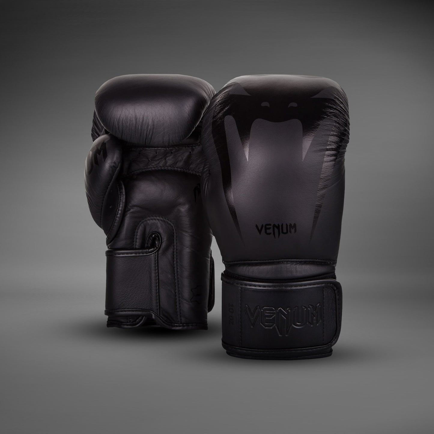 Боксерские перчатки Venum Giant 3.0 - Кожа Наппа - Черный/Черный