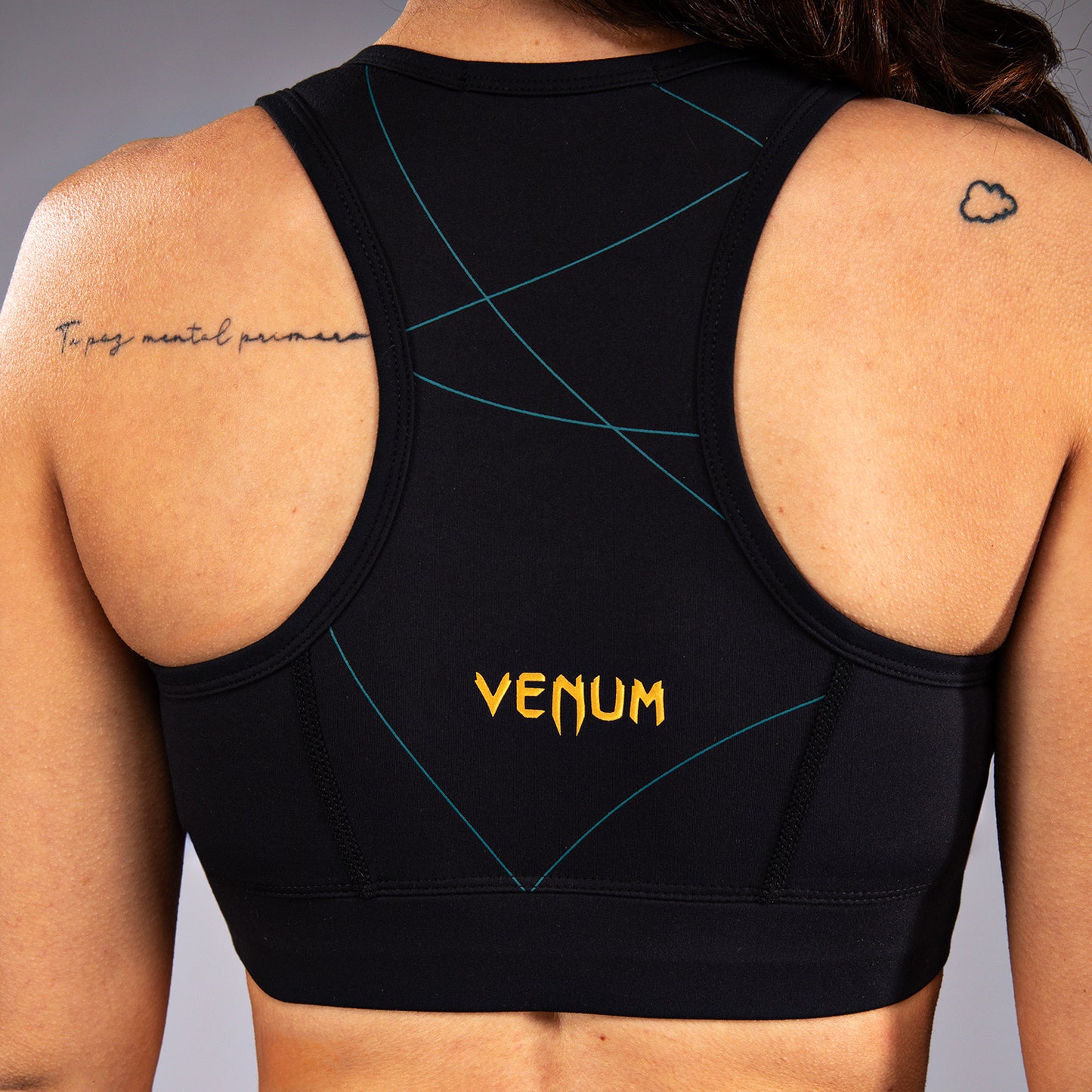 Venum Tactical XT Женский спортивный бюстгальтер - черный/форестовый зеленый