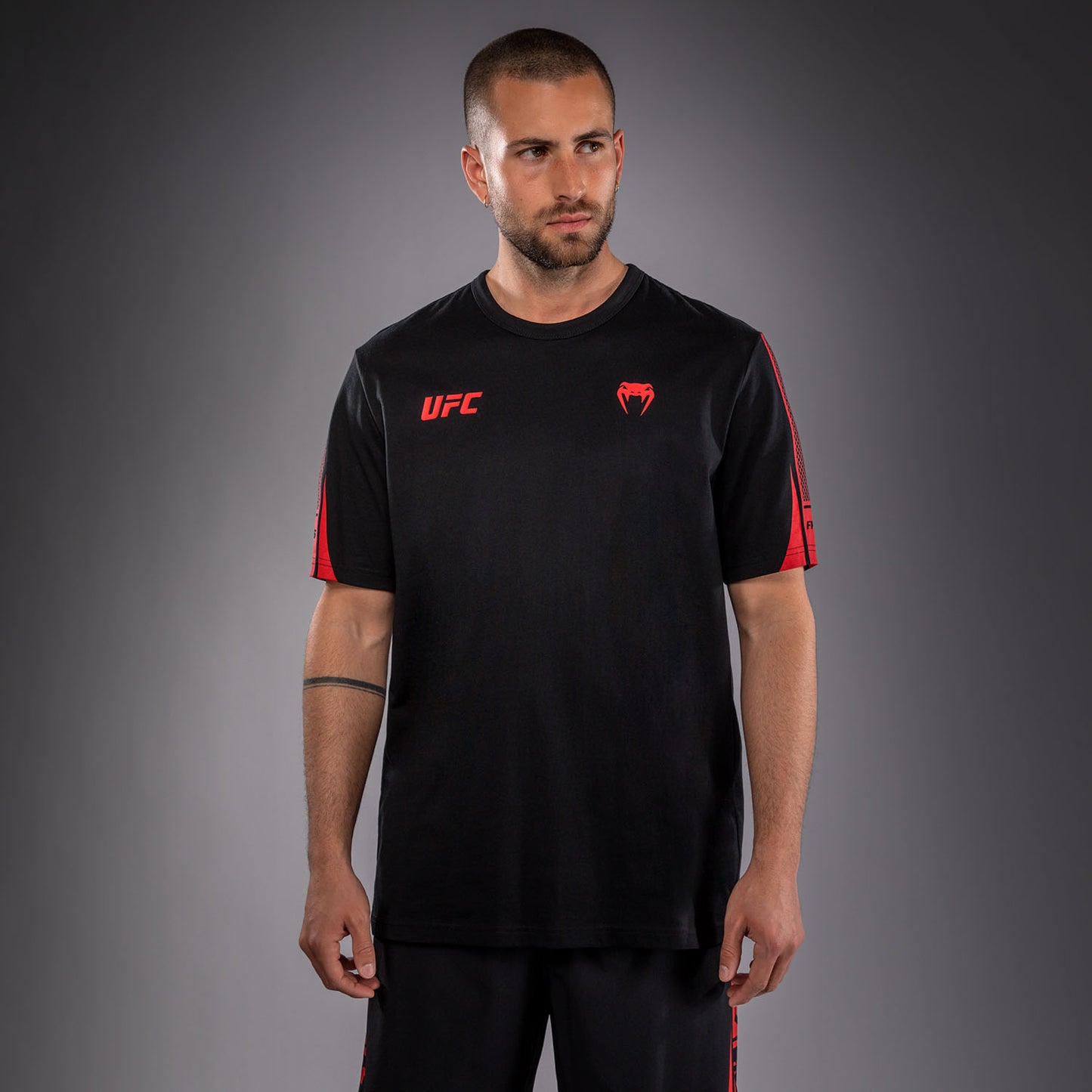 Мужская футболка с коротким рукавом Venum UFC Unity by Venum Authentic Fight Week - Чёрный