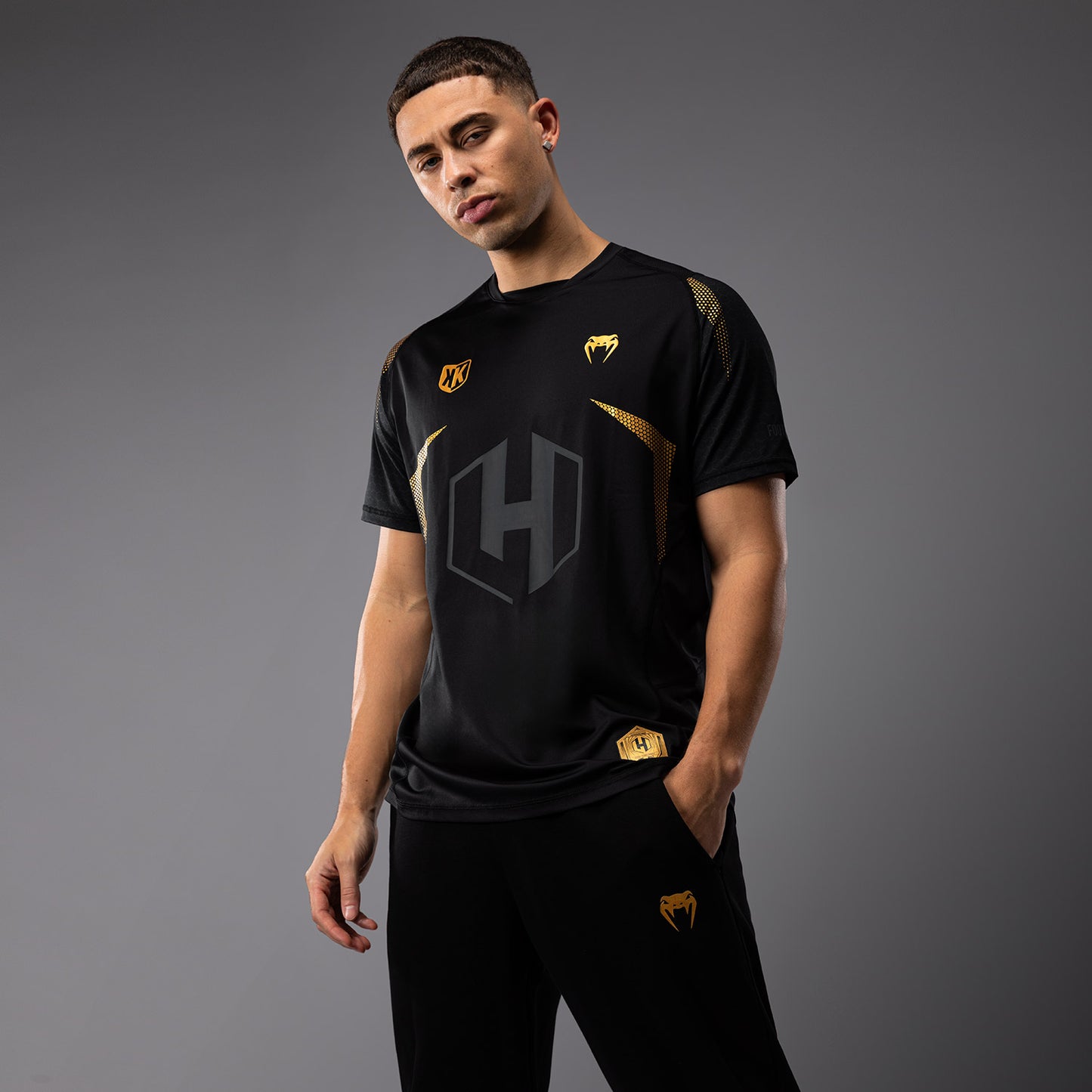 Футболка FK x Venum Hexagone MMA - черный/золотой