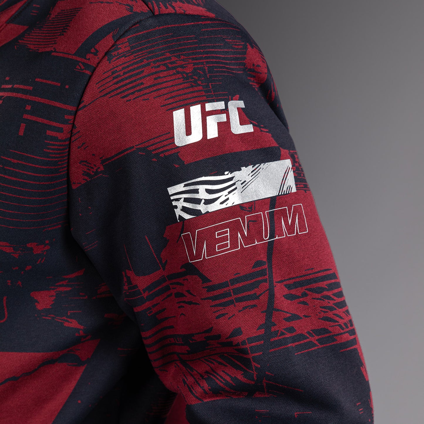 UFC Zenith by Venum Authentic Fight Week Толстовка Мужская - Темно-синий/бордовый/серебристый