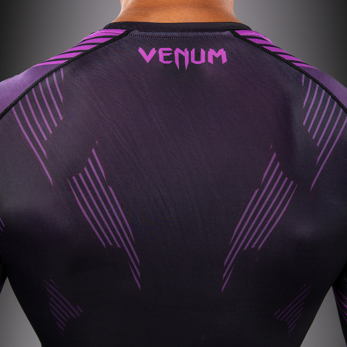 Рашгард с длинным рукавом Venum No-Gi 6.0 - Чёрный/Фиолетовый