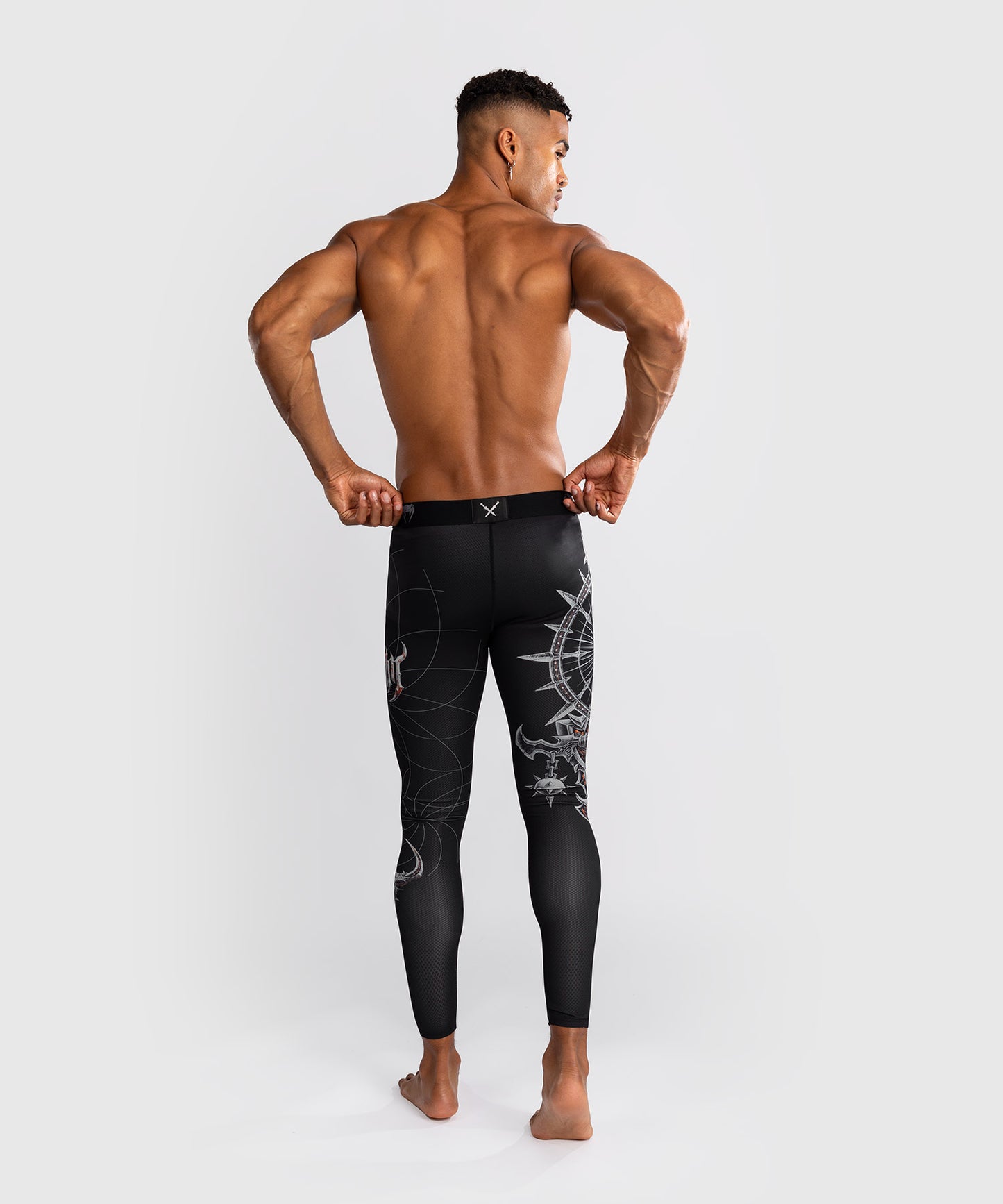 Мужские колготки Venum Gladiator 5.0 - черный/серебристый