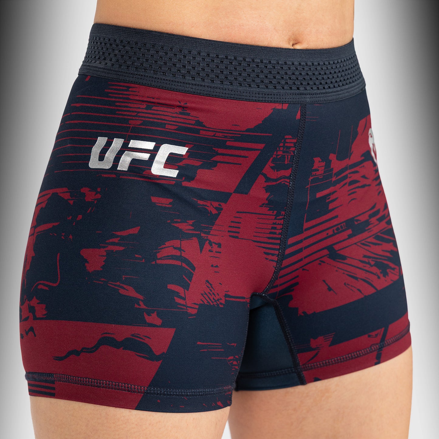 UFC Zenith by Venum Authentic Fight Week Шорты Vale Tudo Performance Женские - Темно-синий/бордовый/серебристый