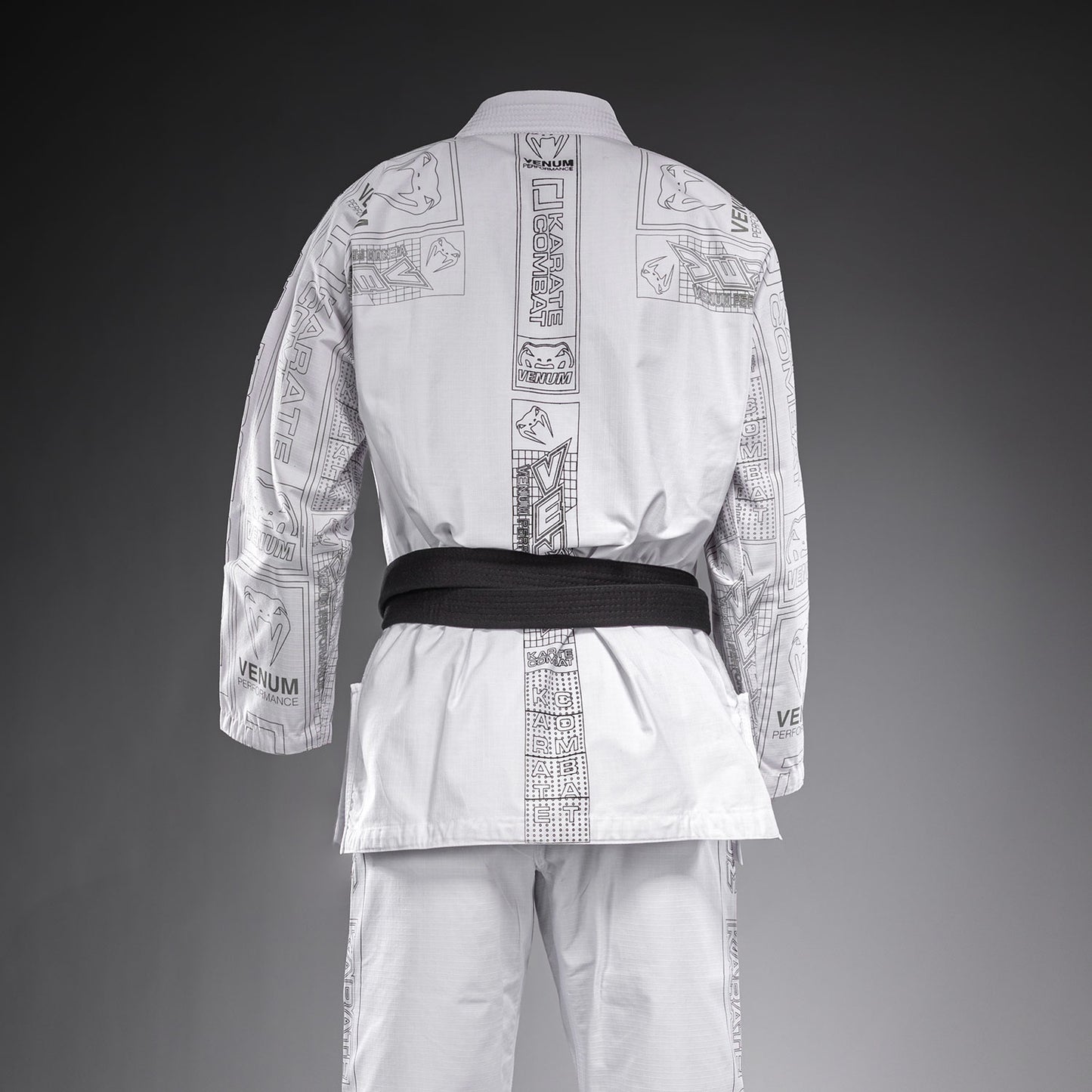 Ги для BJJ Karate Combat by Venum – Белый/Серый