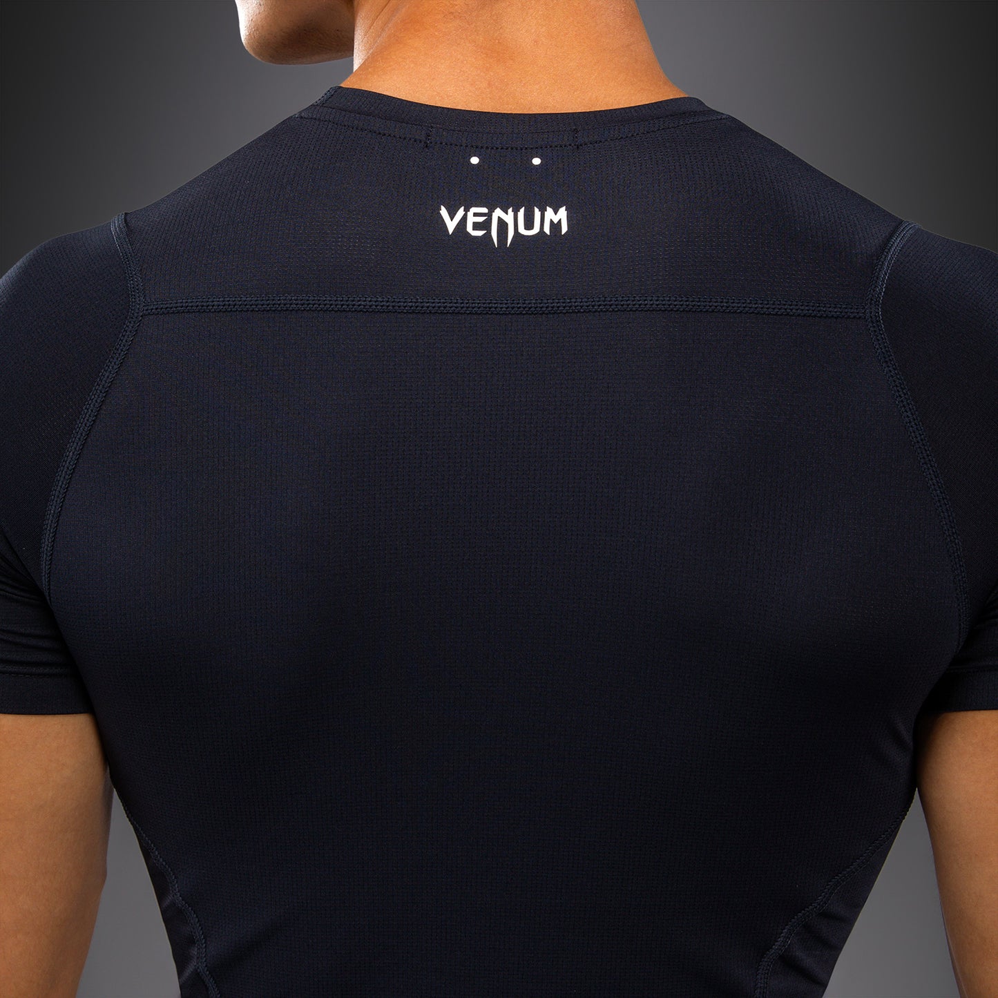 Рашгард с коротким рукавом Venum G-Core - Тёмно-синий/Белый