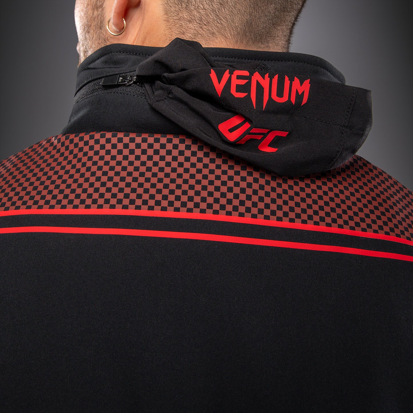 Мужская толстовка с капюшоном на молнии Venum UFC Unity by Venum Authentic Fight Week - Чёрный