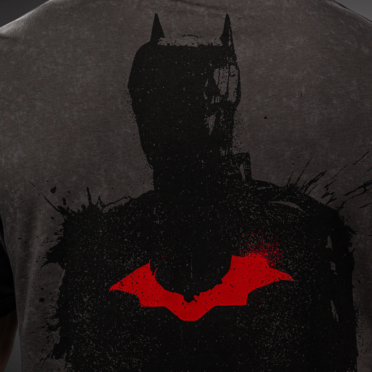 Хлопковая футболка Venum x Batman - Серый/Черный/Красный