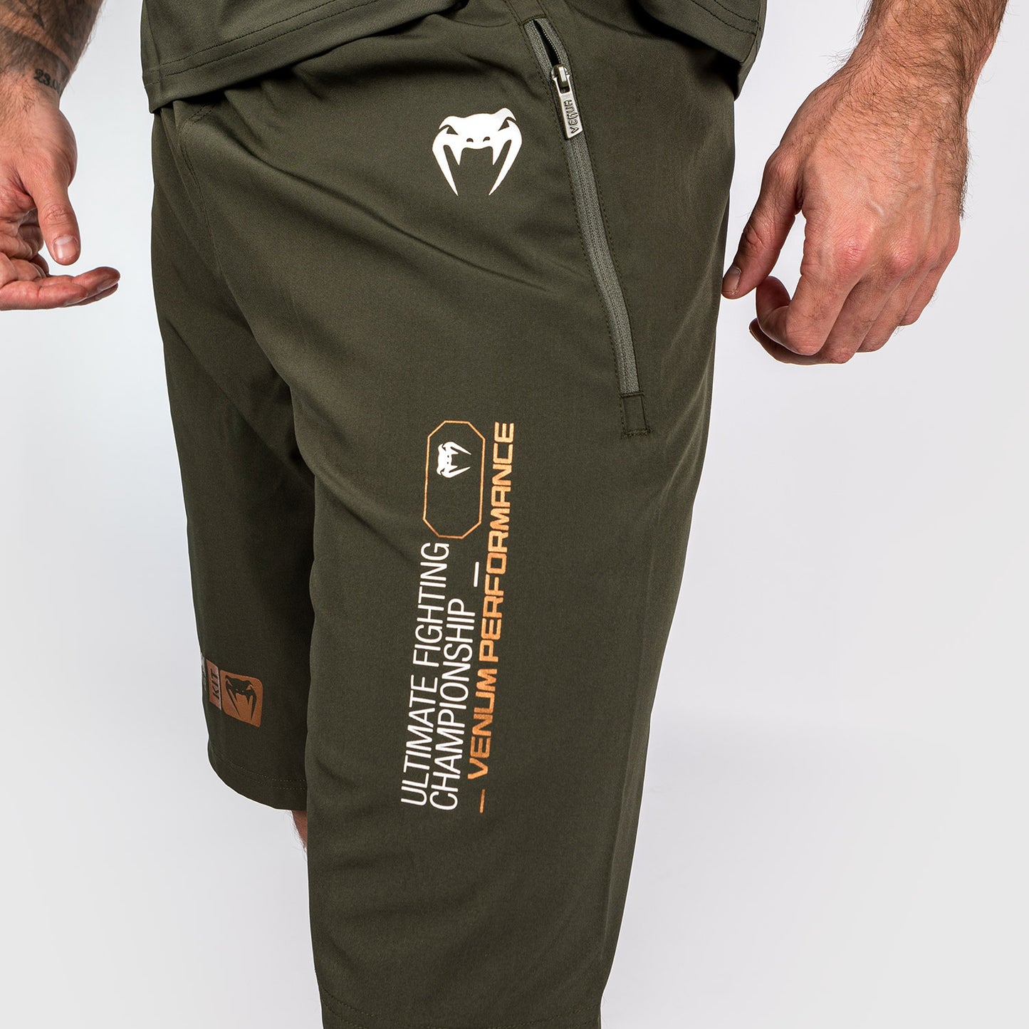 UFC Adrenaline by Venum Fight Week Мужские шорты Performance Shorts - Khaki/Bronze