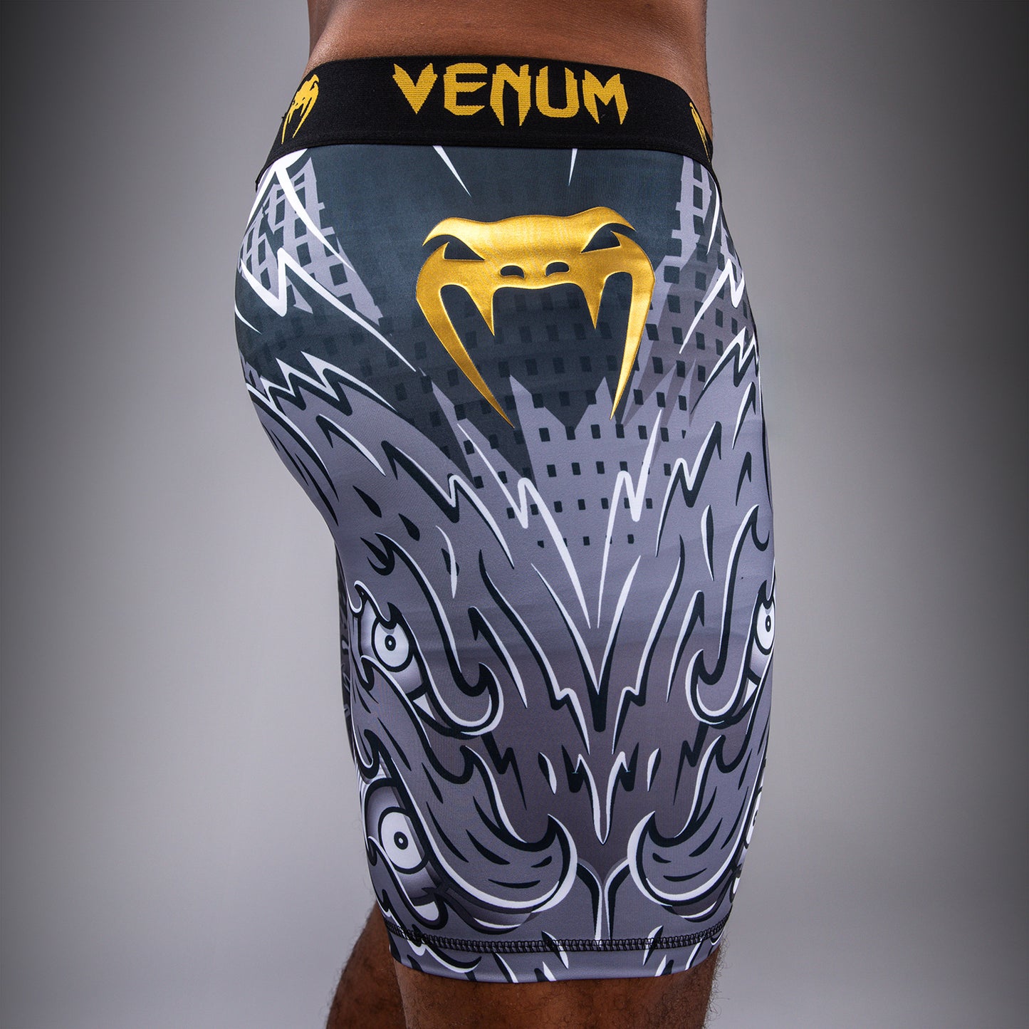 Компрессионные шорты Venum Wolf Atak – Чёрный/Серый