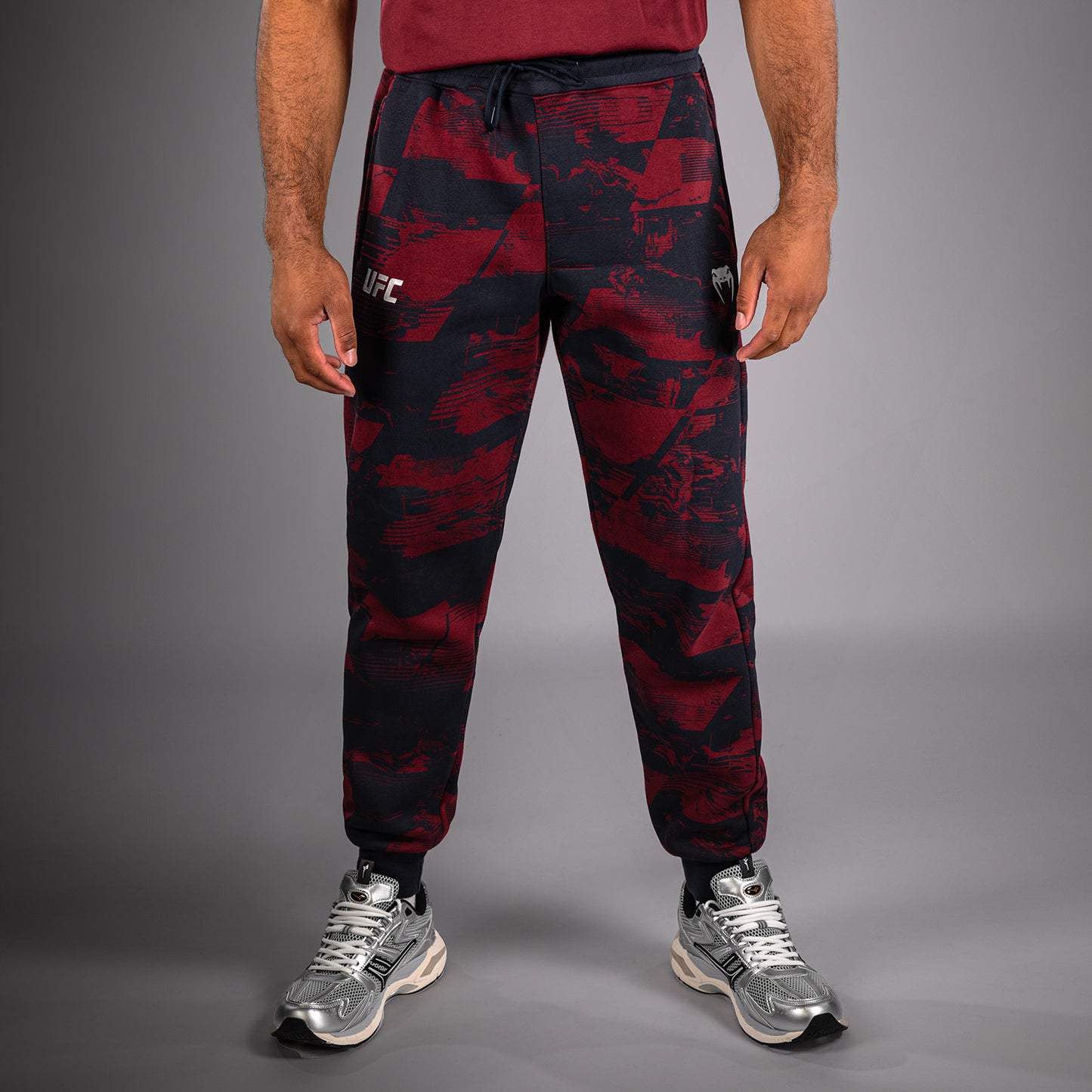 UFC Zenith by Venum Authentic Fight Week Брюки Мужские - Темно-синий/бордовый/серебристый