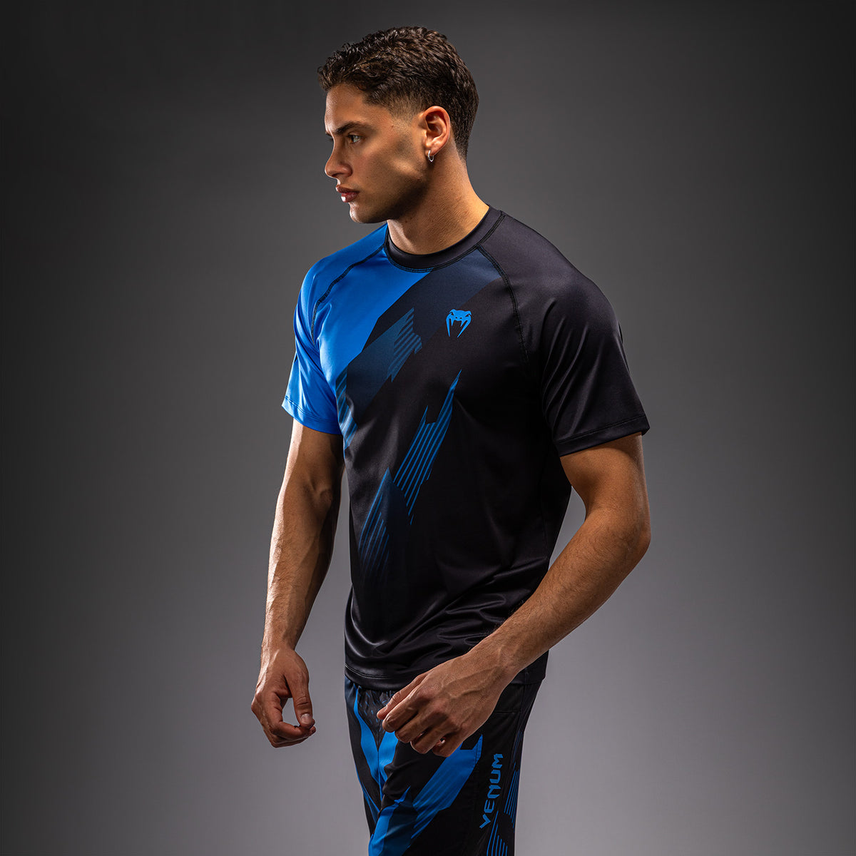 Рашгард Venum No-Gi 6.0 Dry Tech - Чёрный/Синий